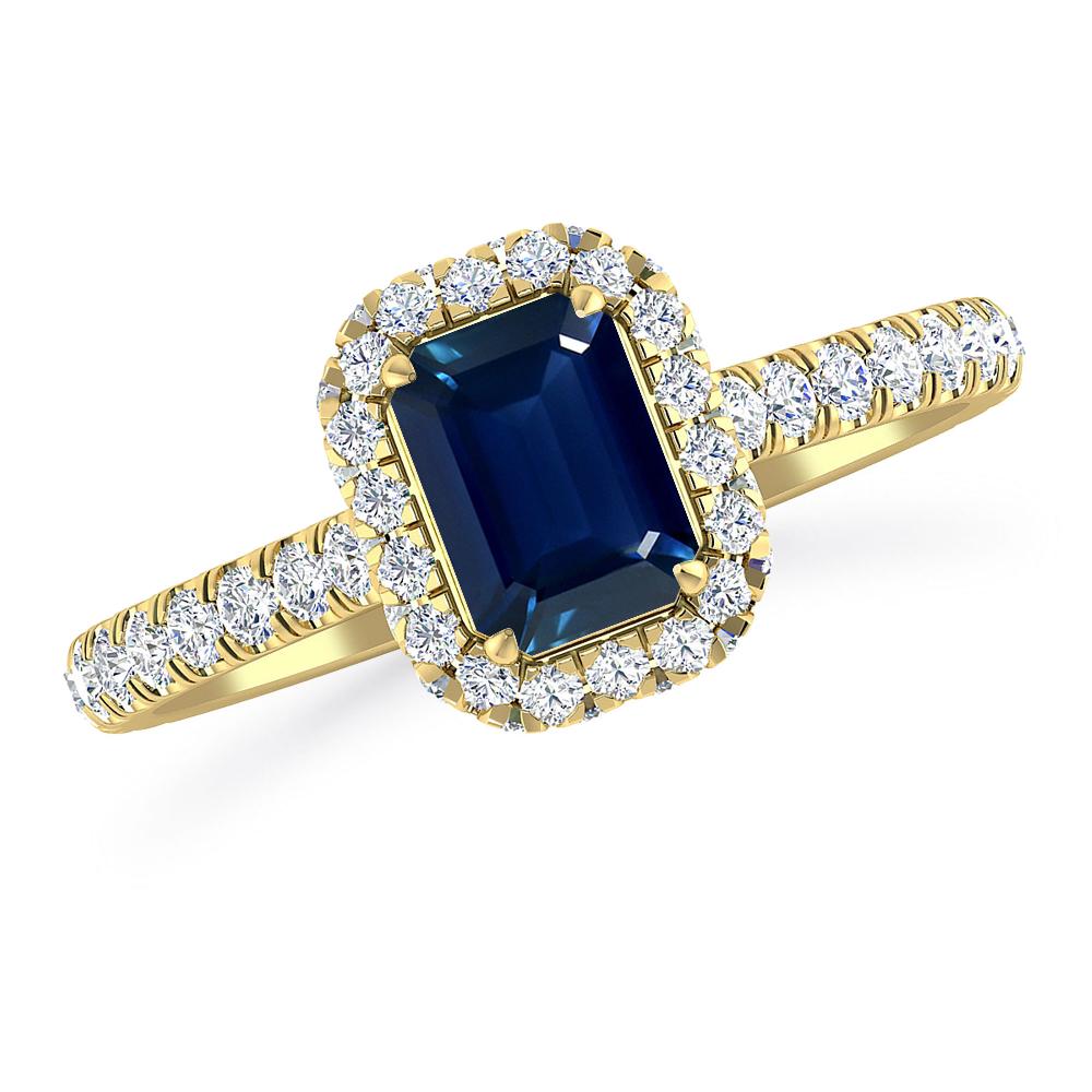 Yellow Gold - Sapphire