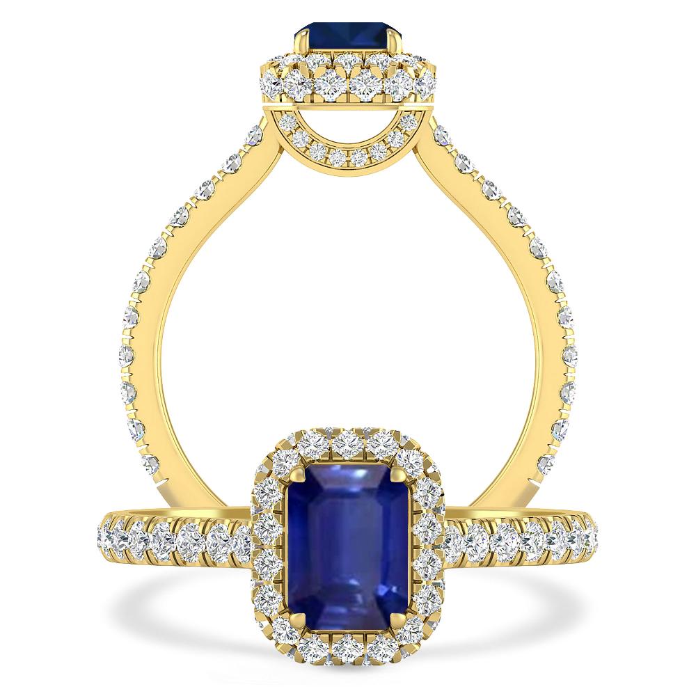 Yellow Gold - Sapphire