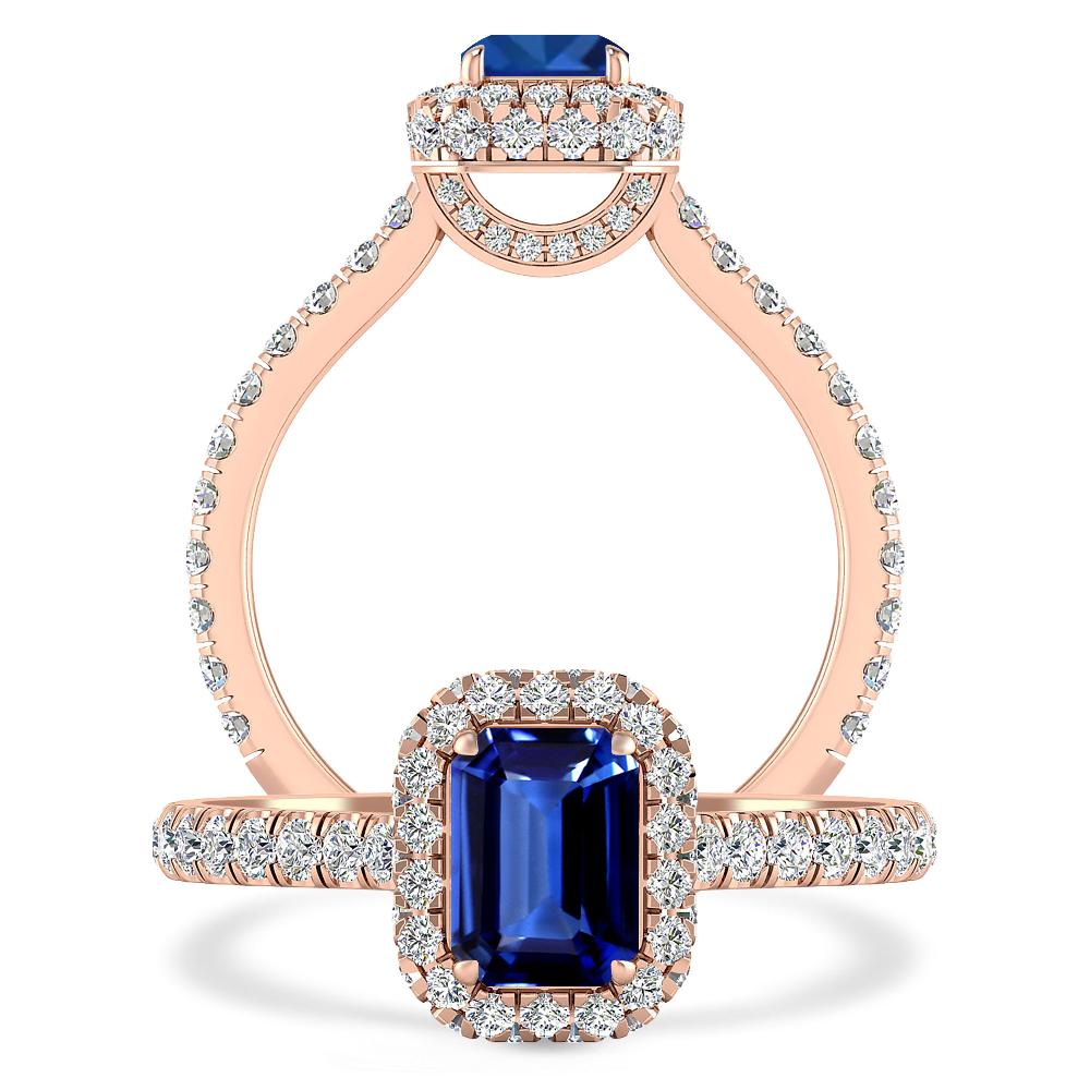 Rose Gold - Sapphire