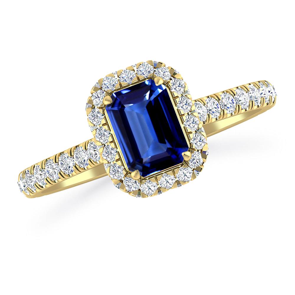 Yellow Gold - Sapphire