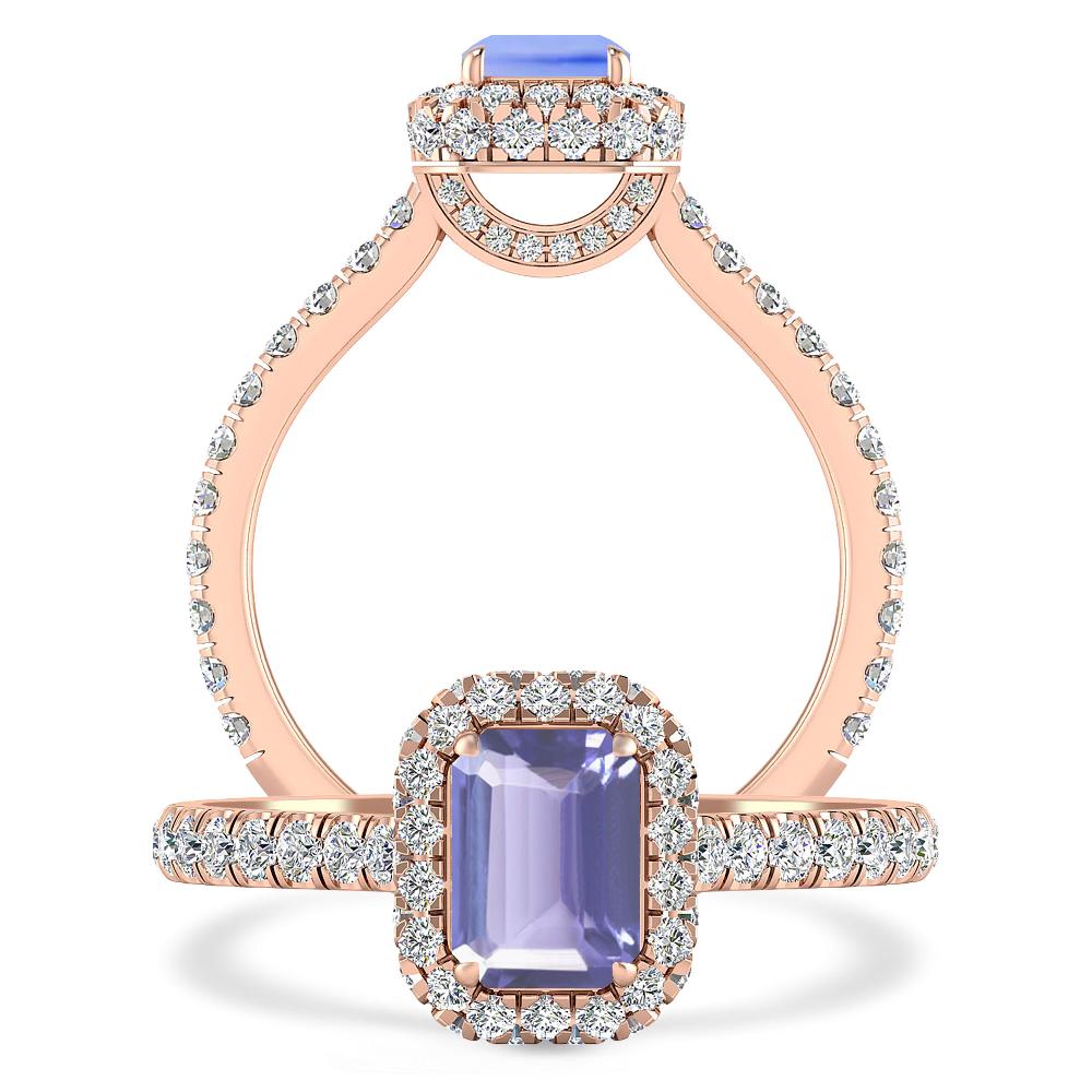 Rose Gold - Tanzanite