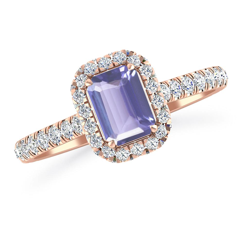 Rose Gold - Tanzanite