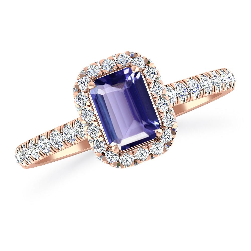 Rose Gold - Tanzanite