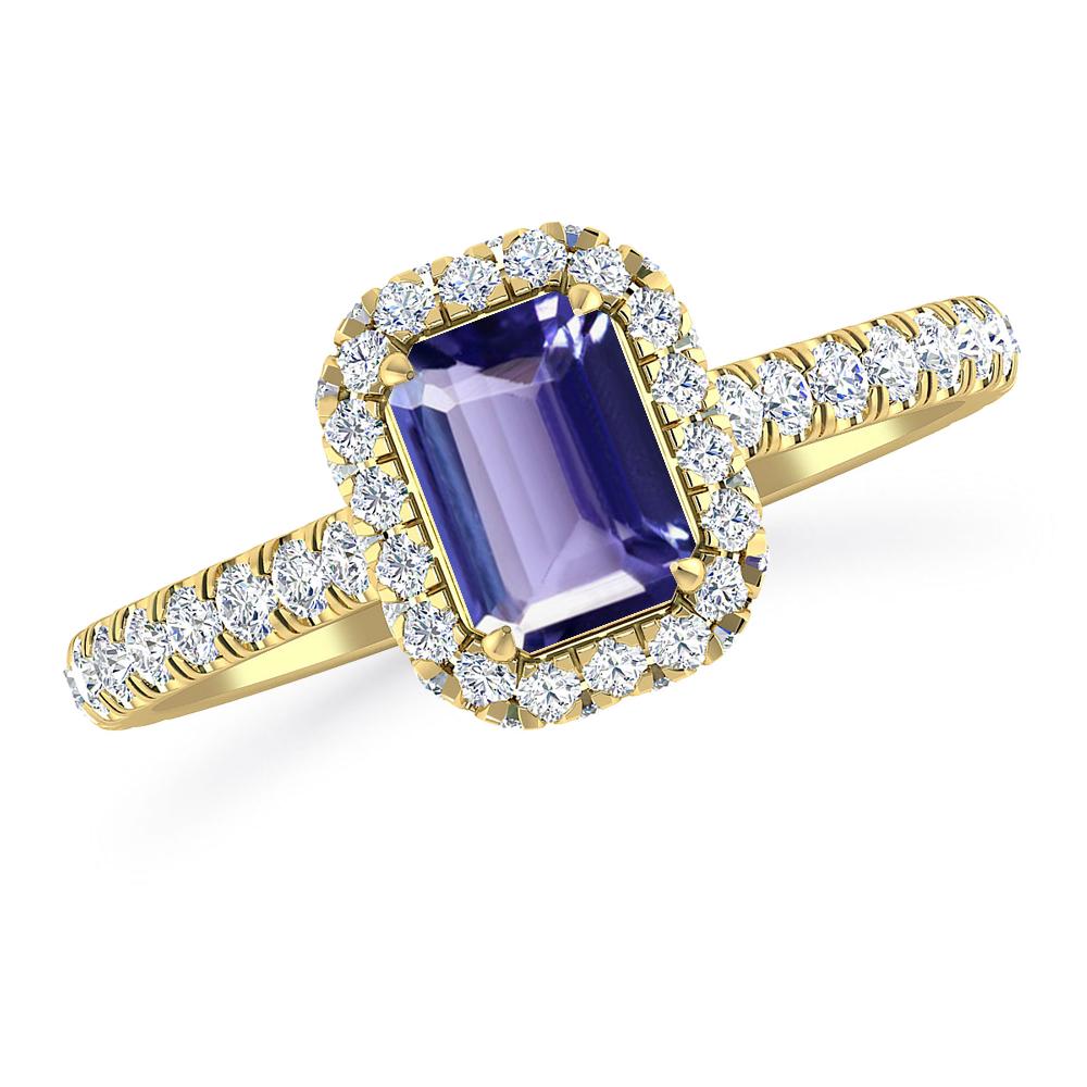 Yellow Gold - Tanzanite