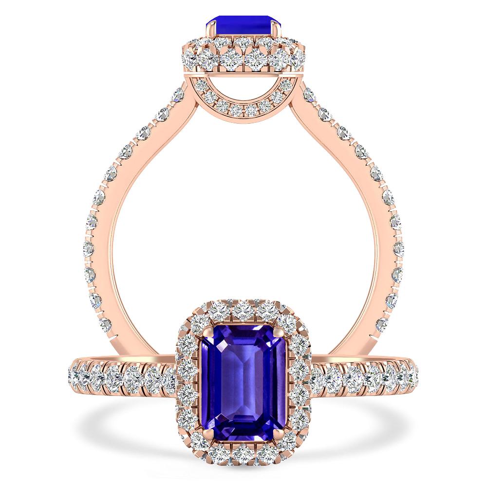 Rose Gold - Tanzanite