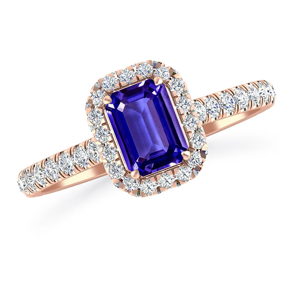 Rose Gold - Tanzanite