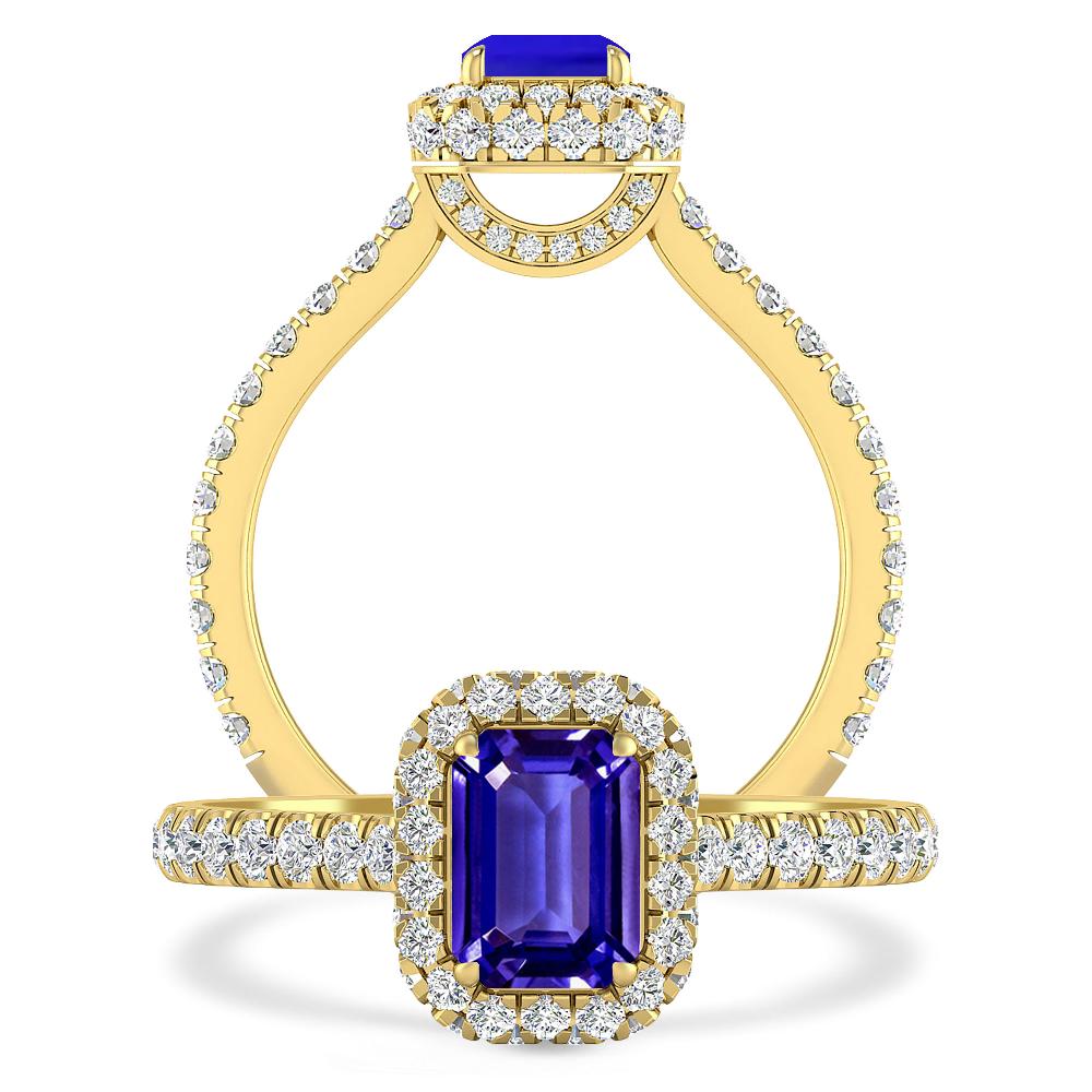 Yellow Gold - Tanzanite