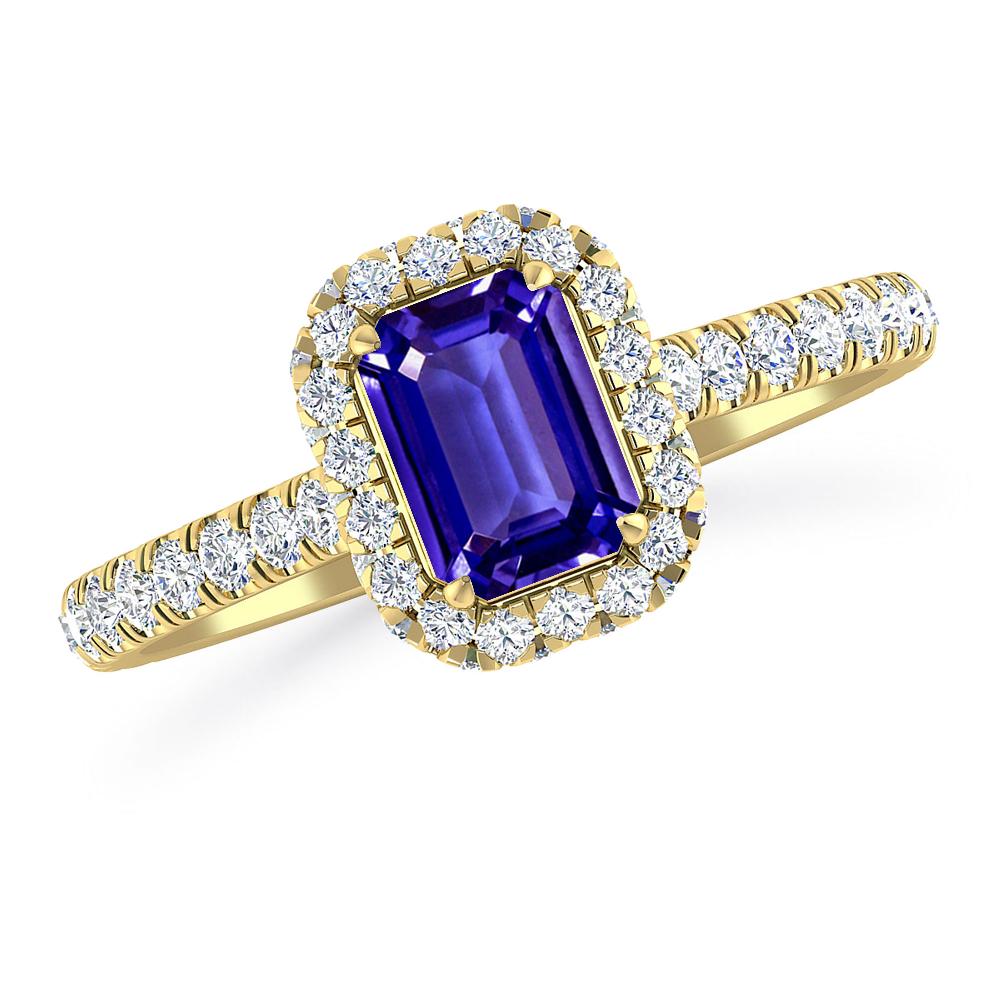 Yellow Gold - Tanzanite