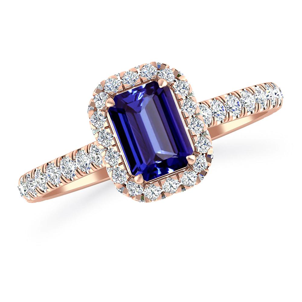 Rose Gold - Tanzanite