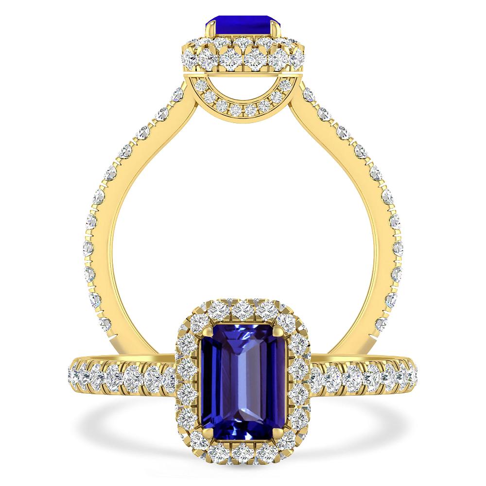 Yellow Gold - Tanzanite