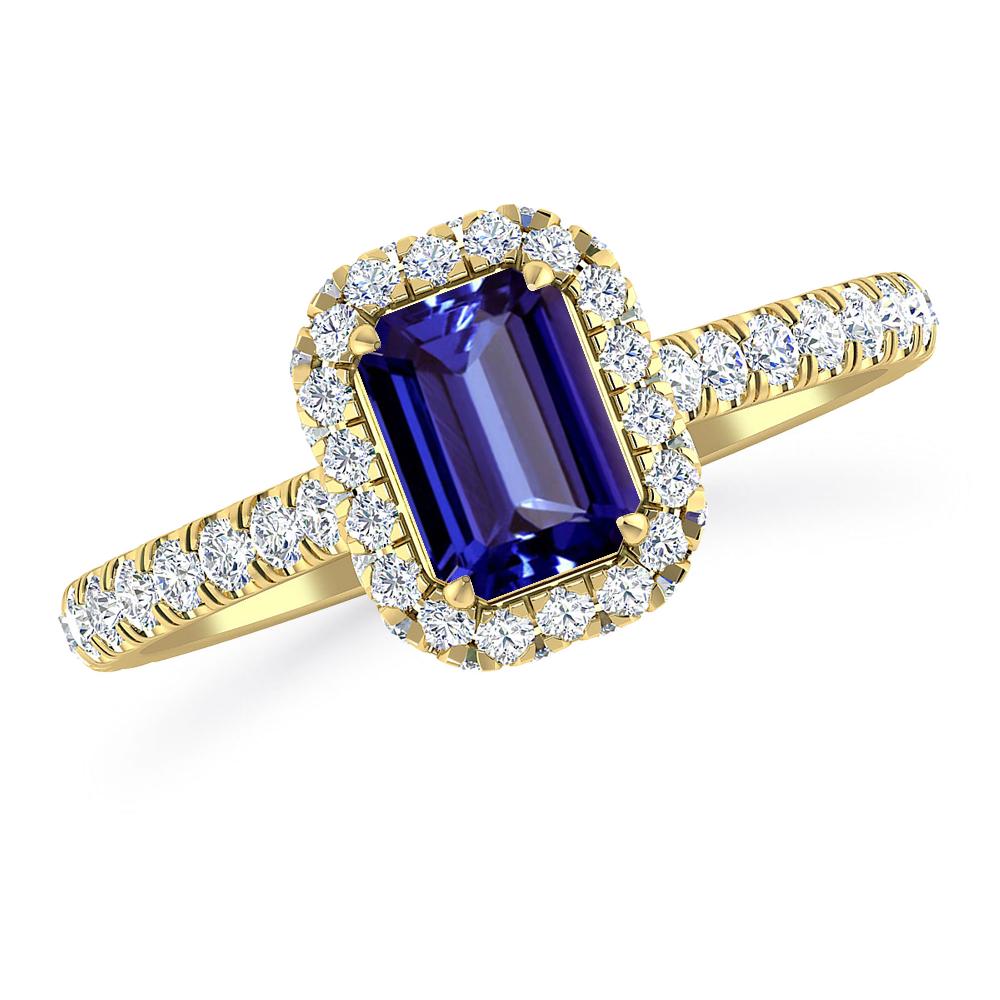 Yellow Gold - Tanzanite