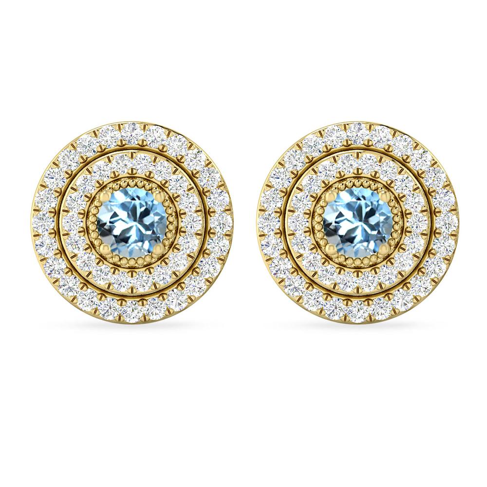 Yellow Gold - Aquamarine