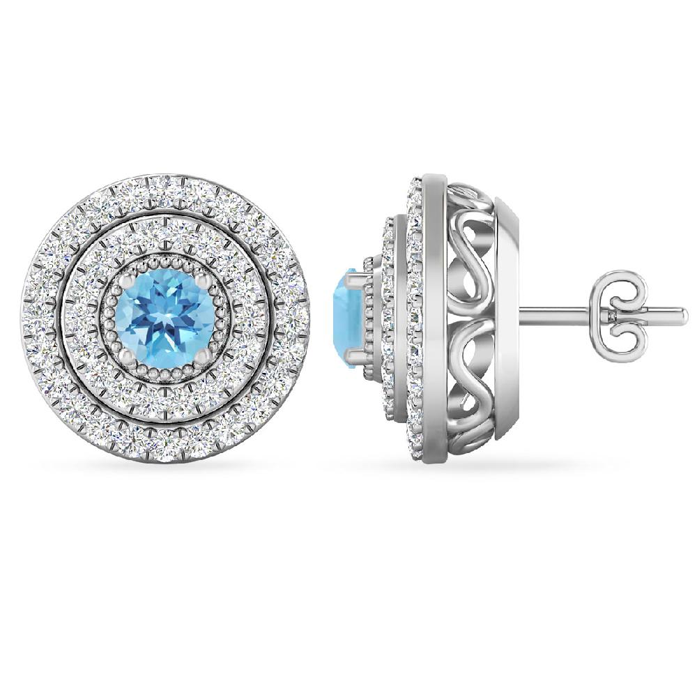 White Gold - Blue Topaz