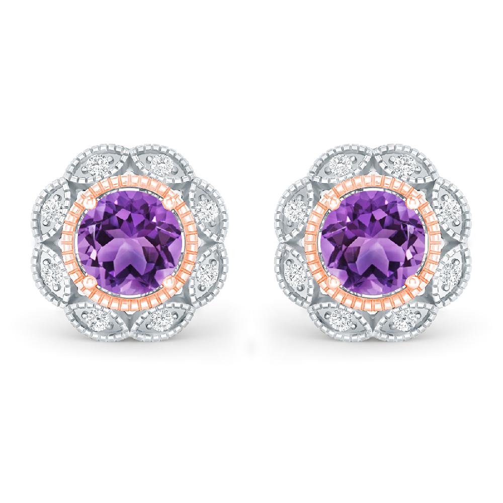 White Gold - Amethyst