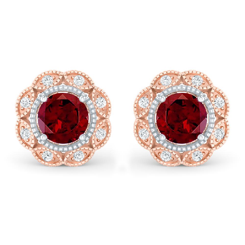 Rose Gold - Garnet