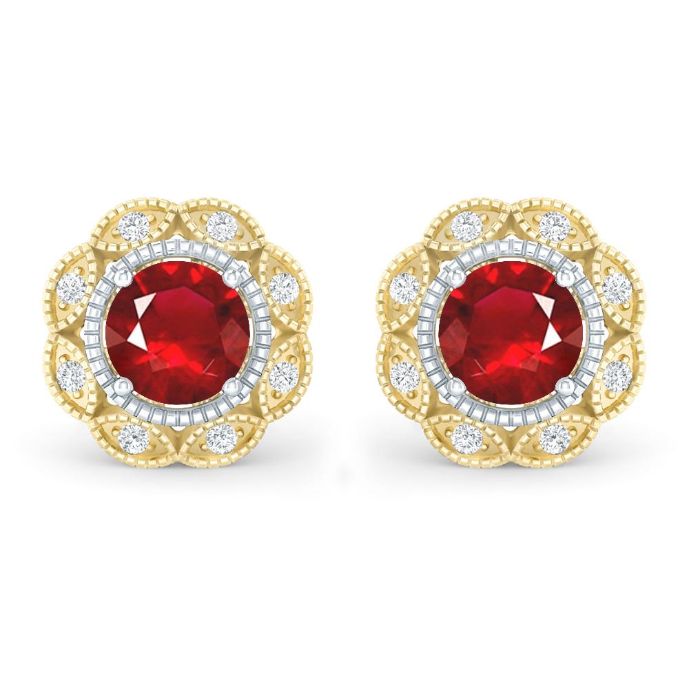 Yellow Gold - Ruby