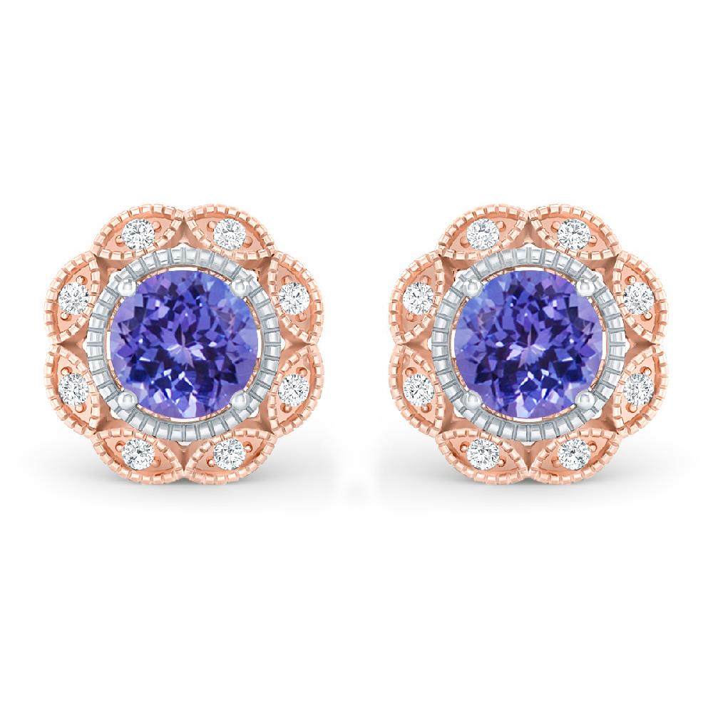 Rose Gold - Tanzanite