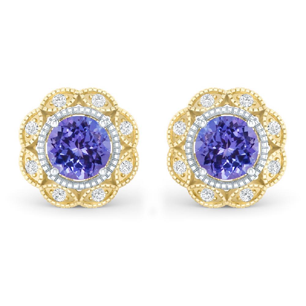 Yellow Gold - Tanzanite