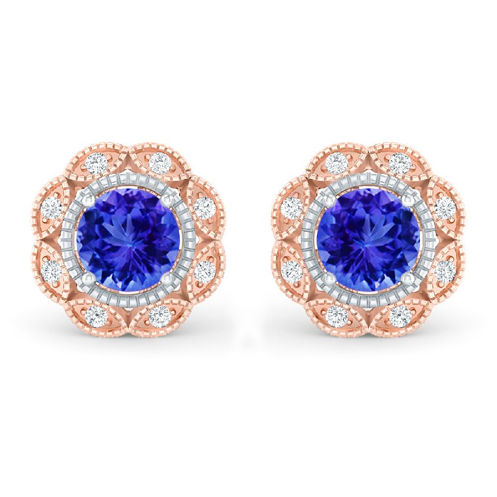 Rose Gold - Tanzanite