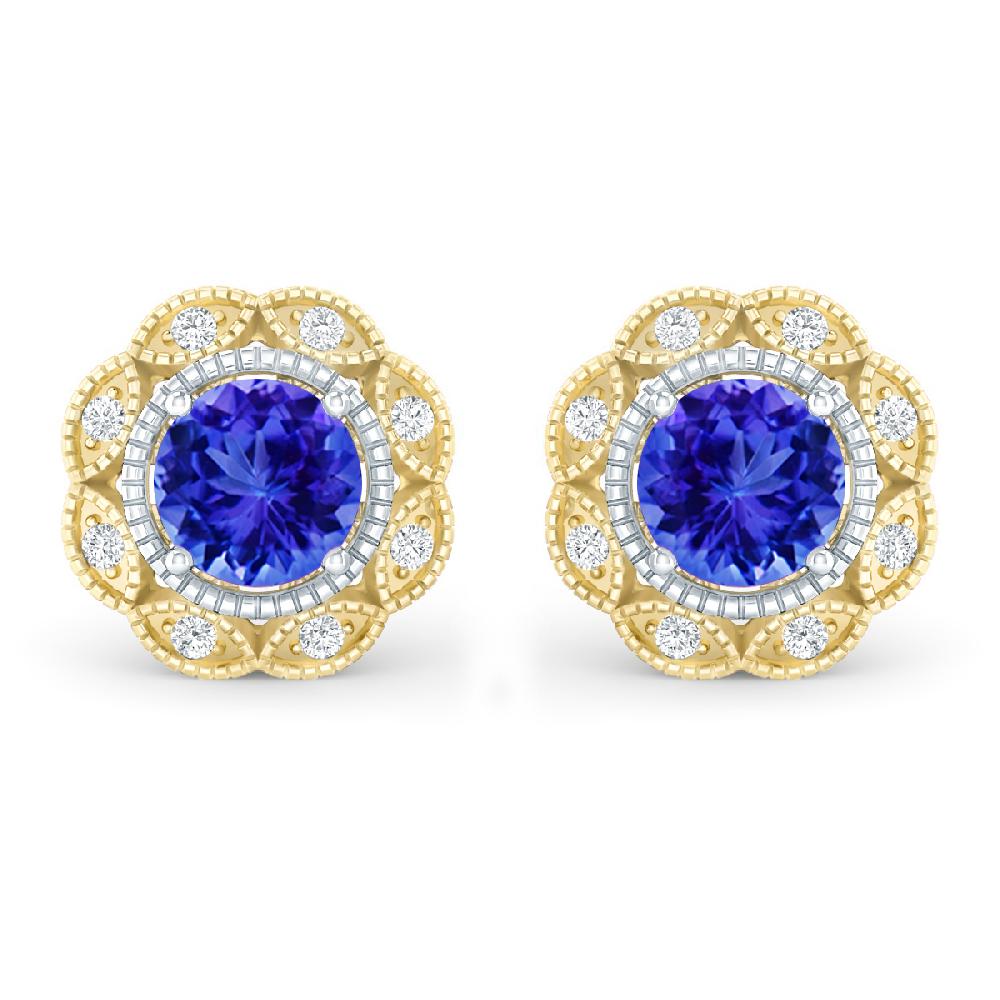 Yellow Gold - Tanzanite