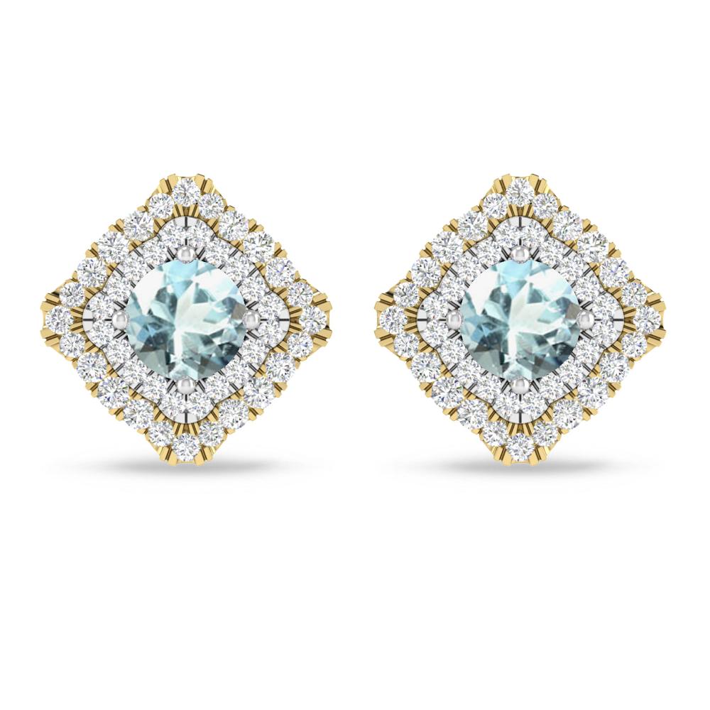 Yellow Gold - Aquamarine