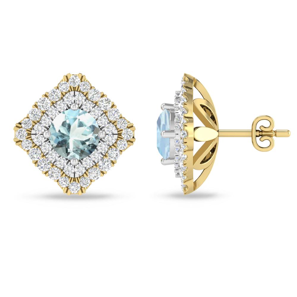 Yellow Gold - Aquamarine
