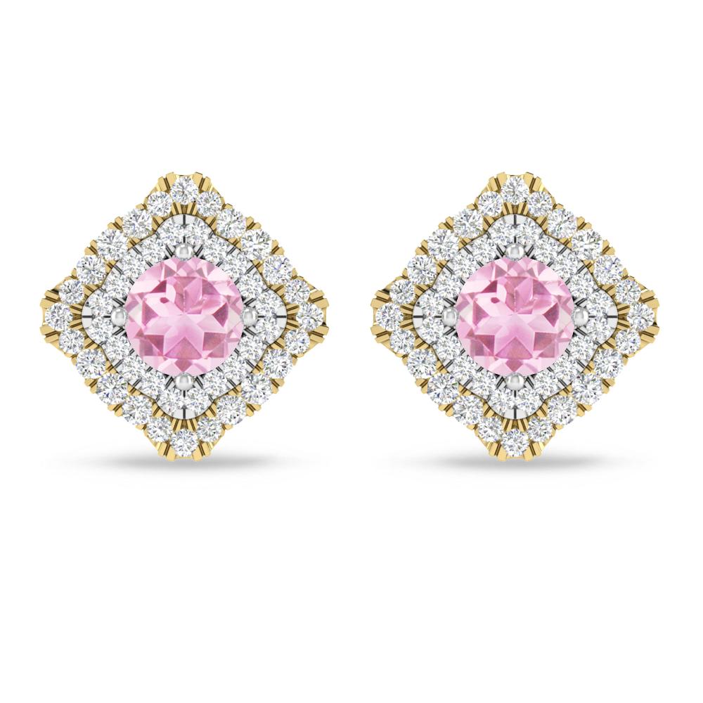 Yellow Gold - Pink Tourmaline