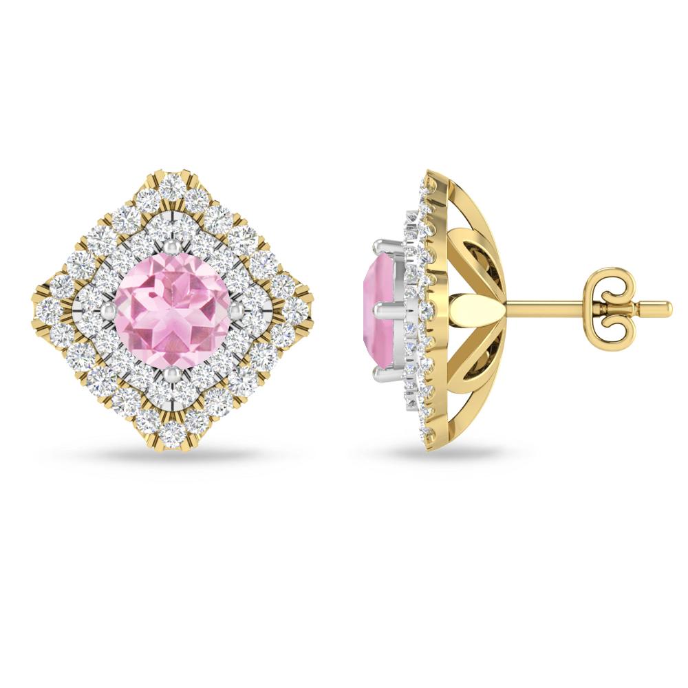 Yellow Gold - Pink Tourmaline