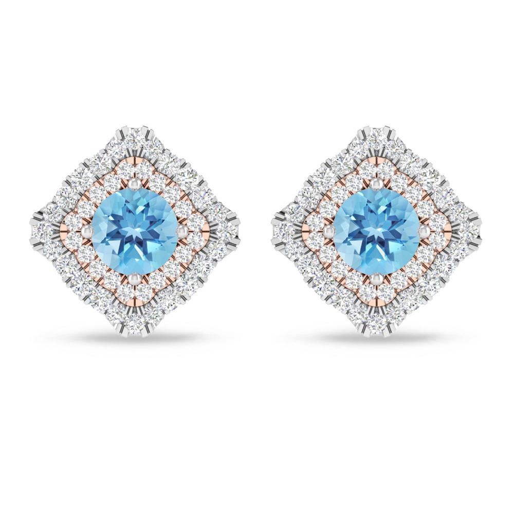 White Gold - Blue Topaz