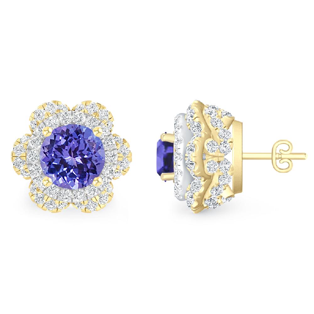 Yellow Gold - Tanzanite