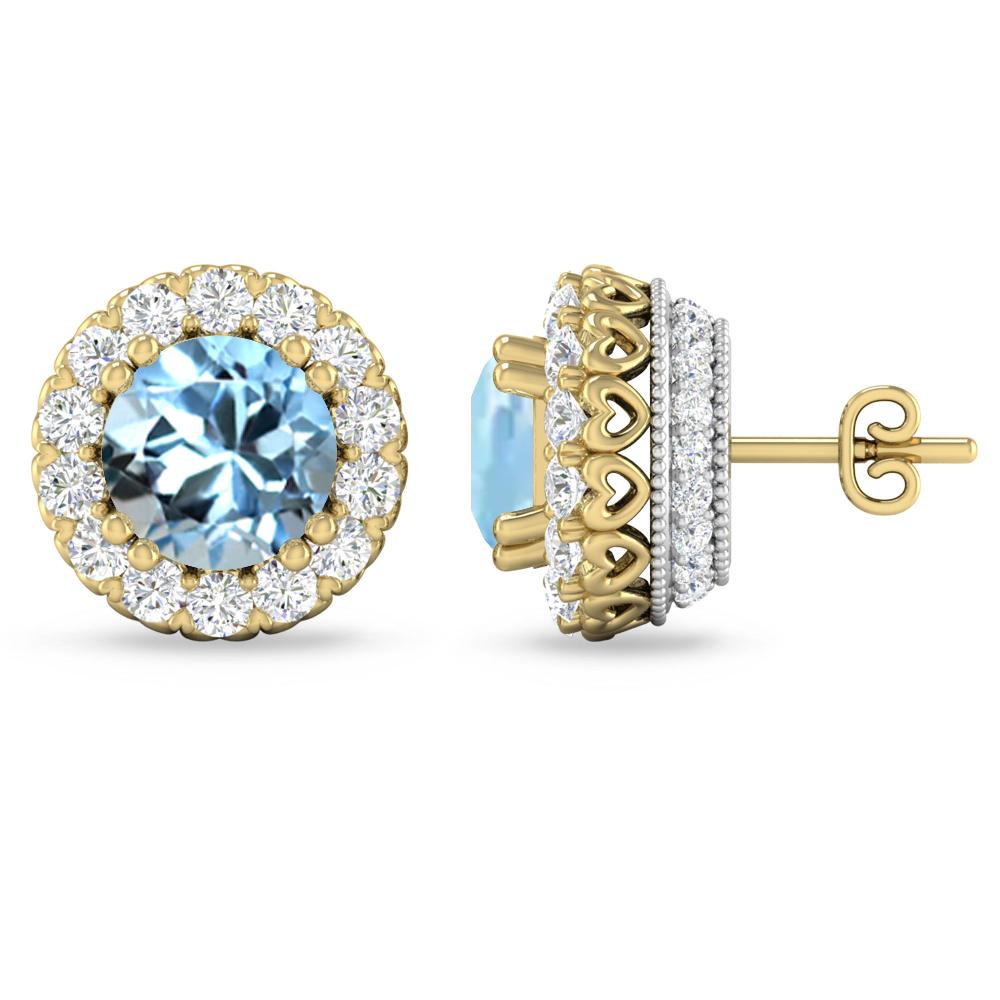 Yellow Gold - Aquamarine