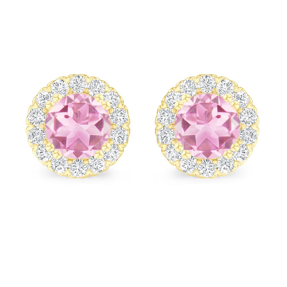 Yellow Gold - Pink Tourmaline