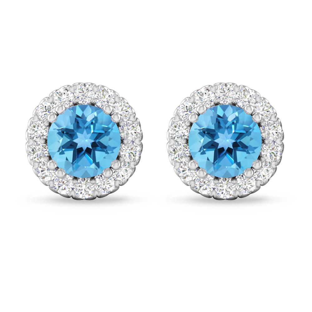 White Gold - Blue Topaz