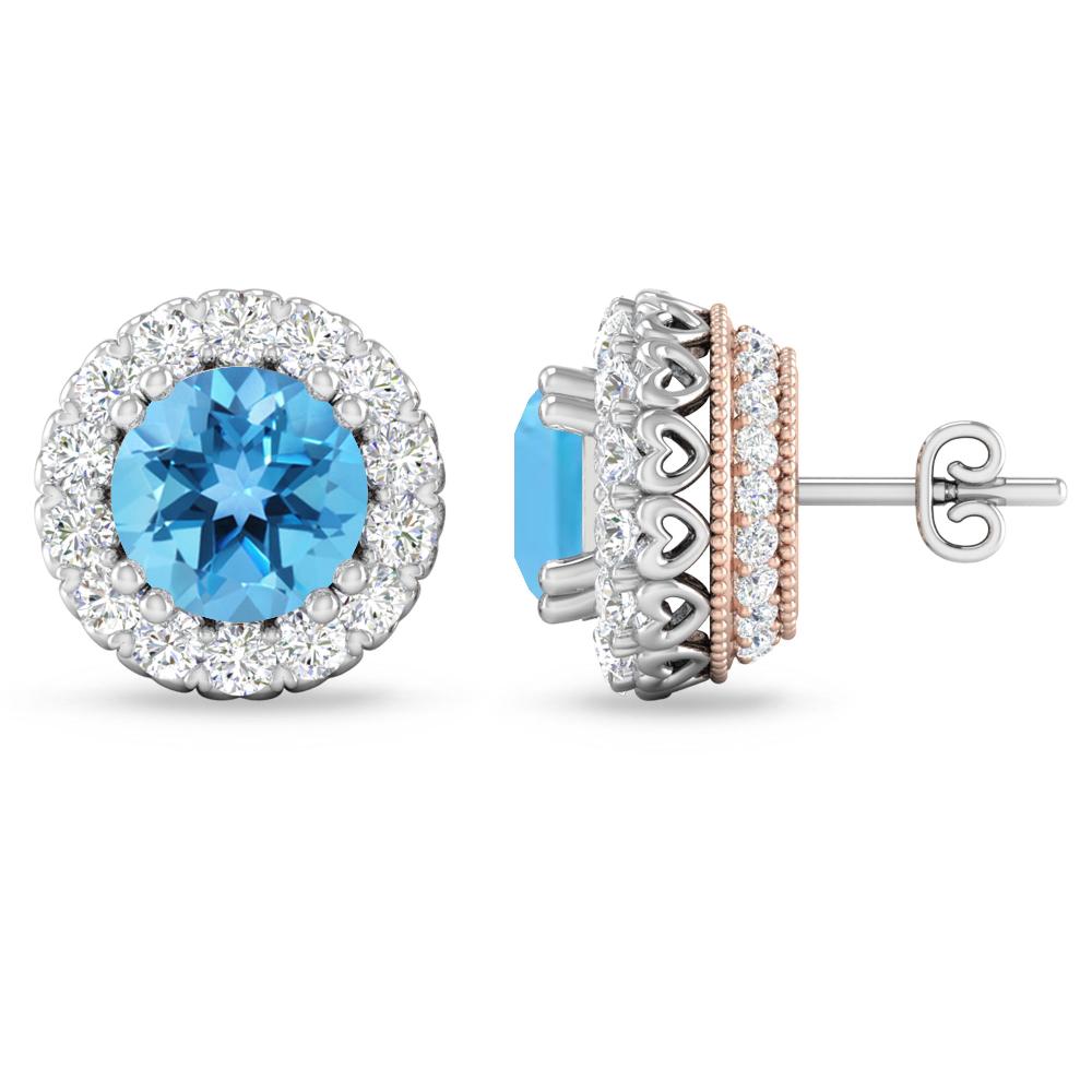 White Gold - Blue Topaz