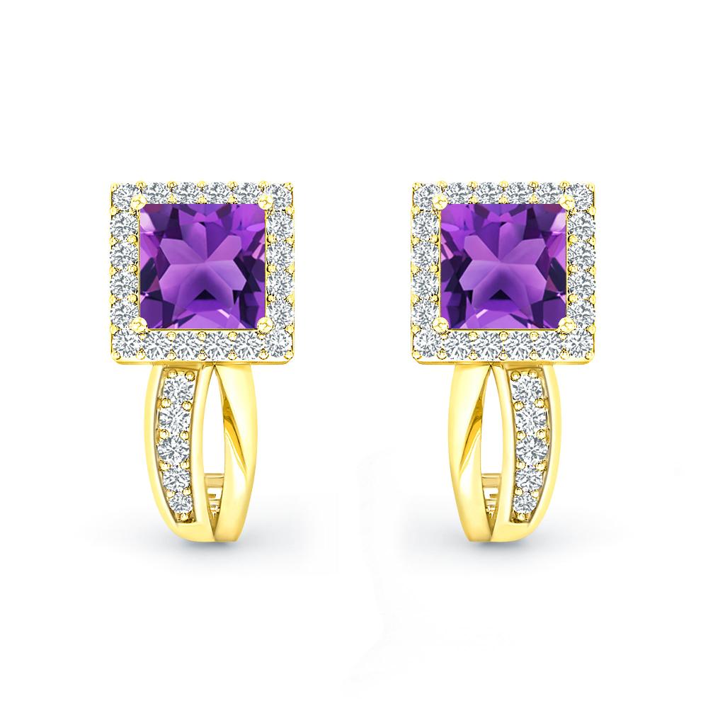 Yellow Gold - Amethyst