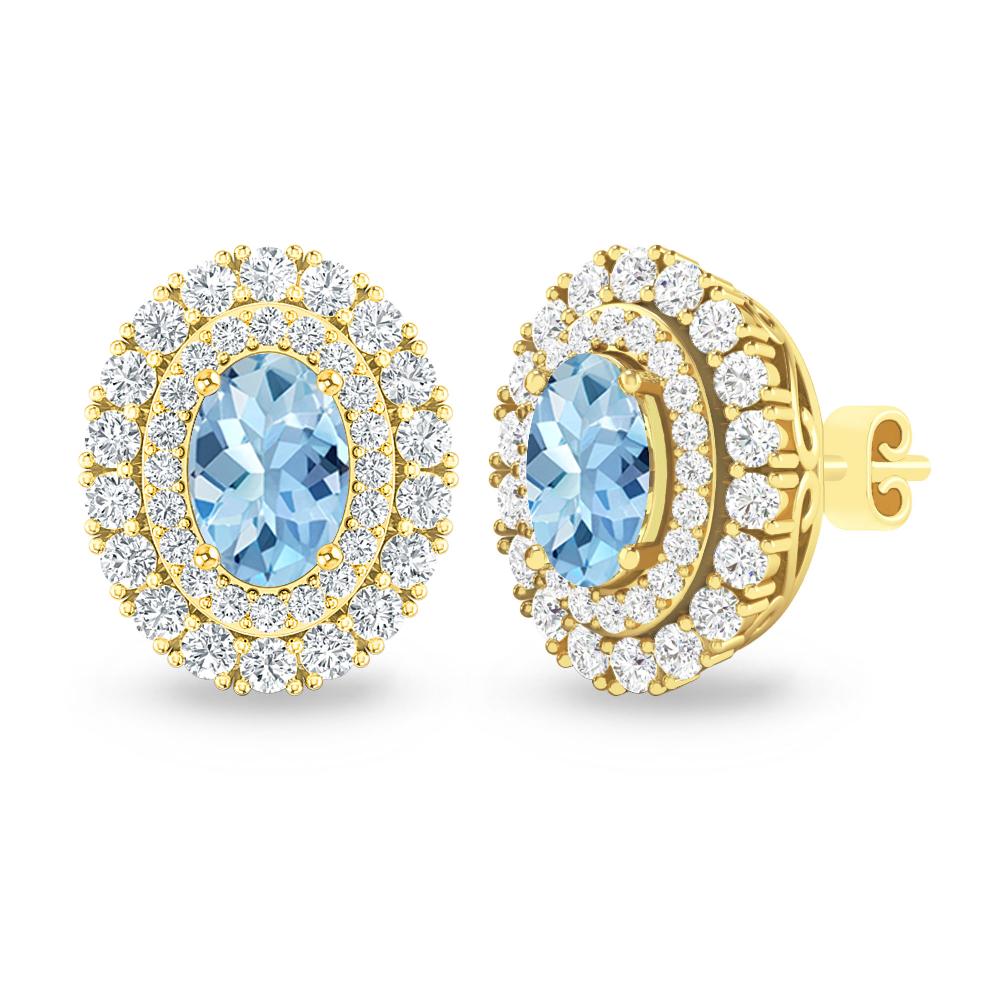 Yellow Gold - Aquamarine