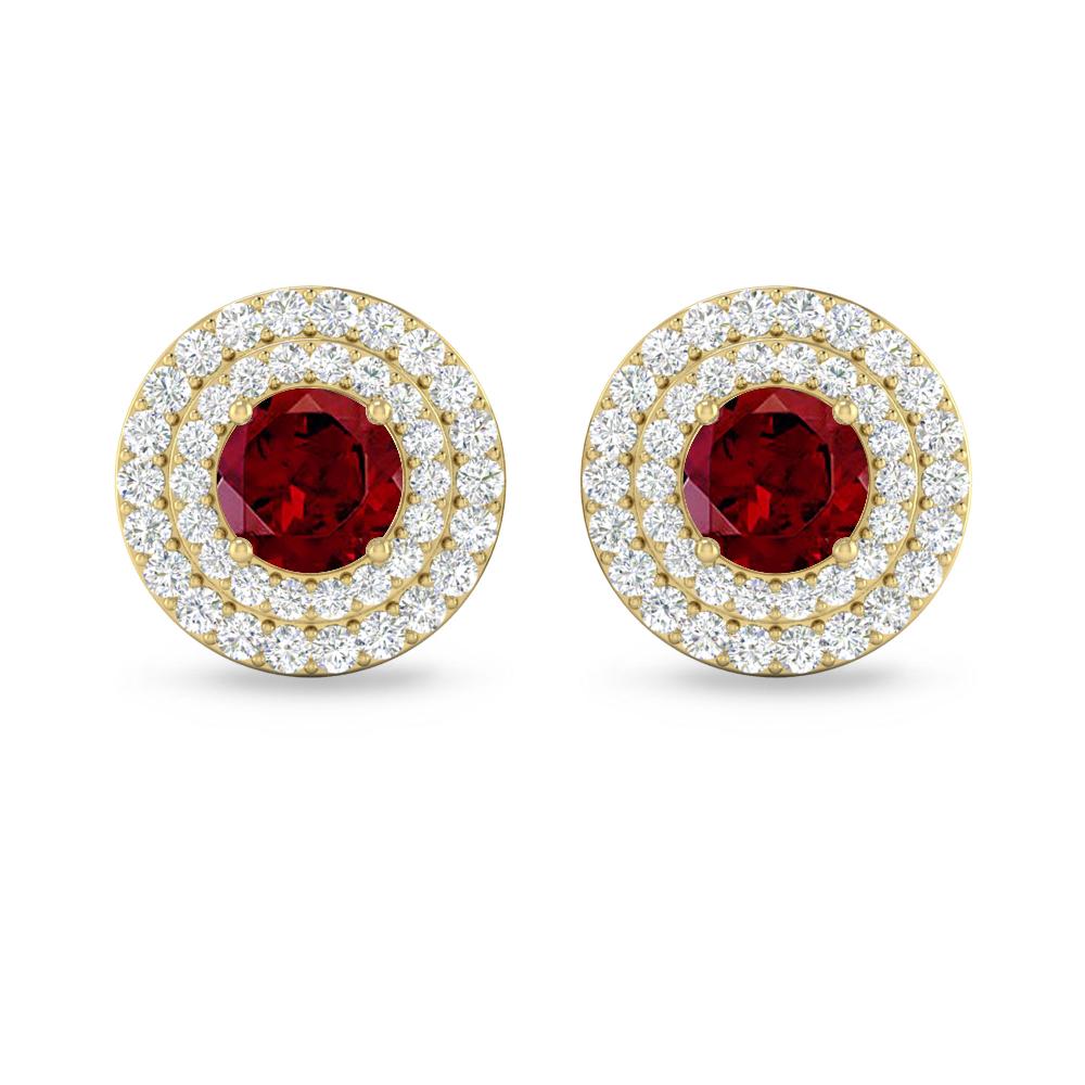 Yellow Gold - Garnet