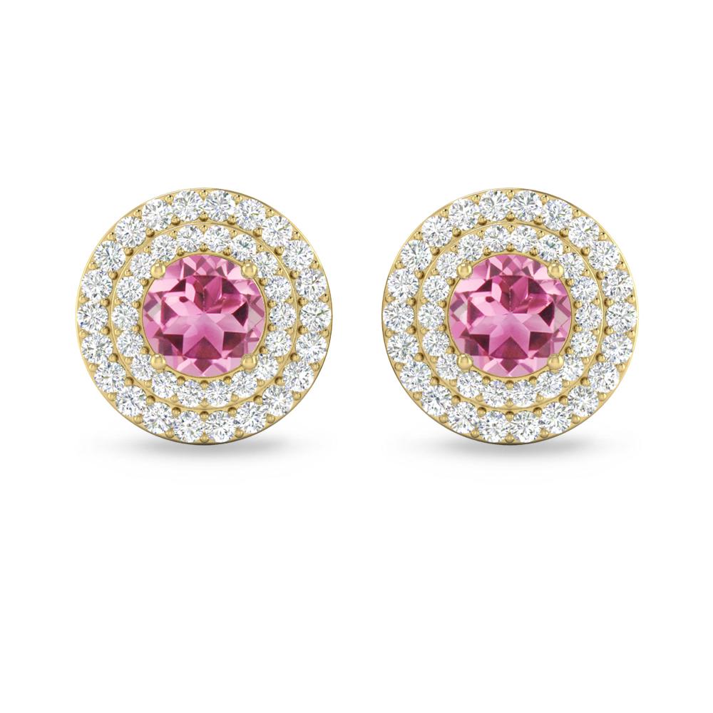 Yellow Gold - Pink Tourmaline