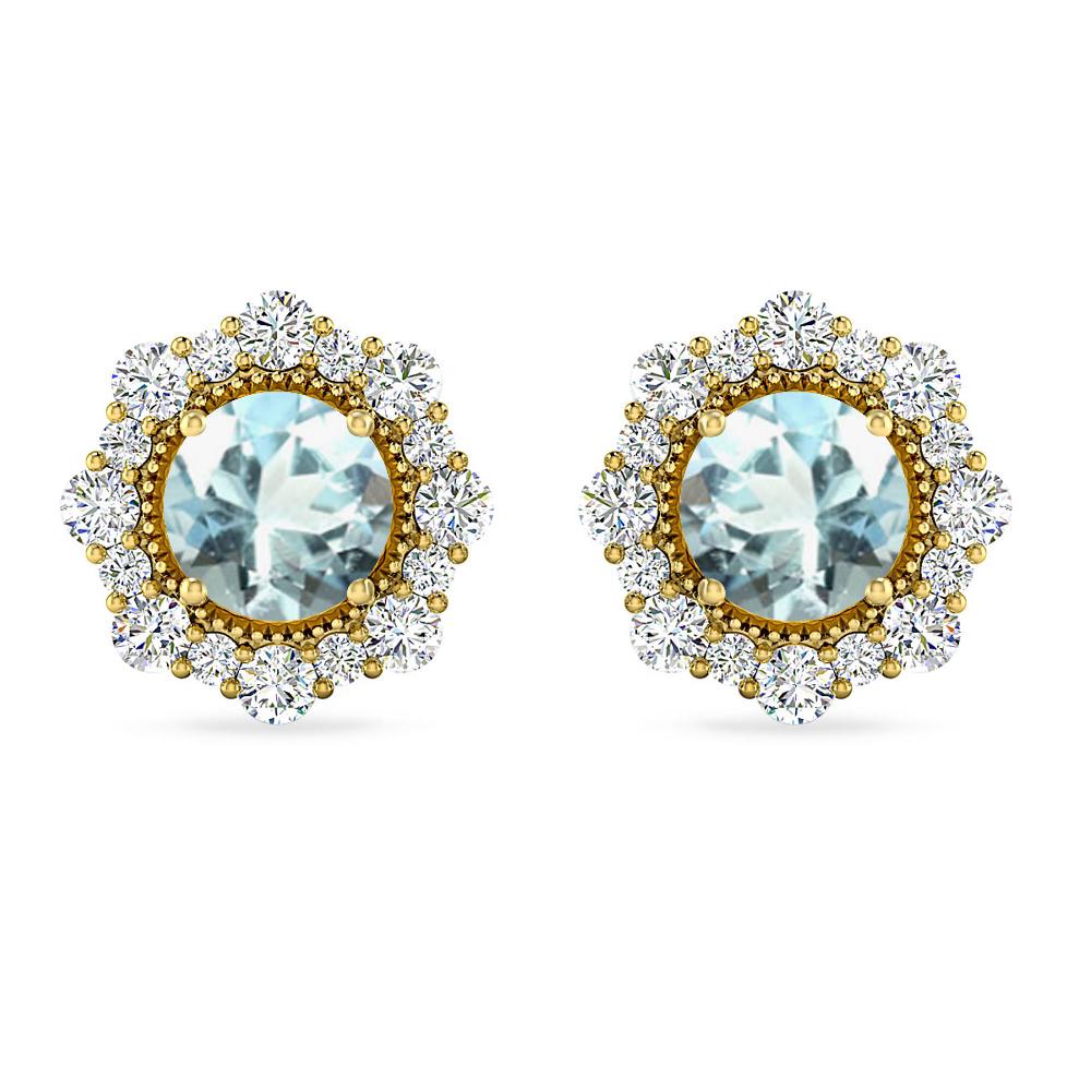 Yellow Gold - Aquamarine