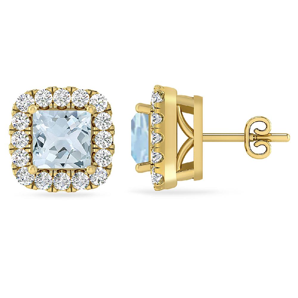 Yellow Gold - Aquamarine