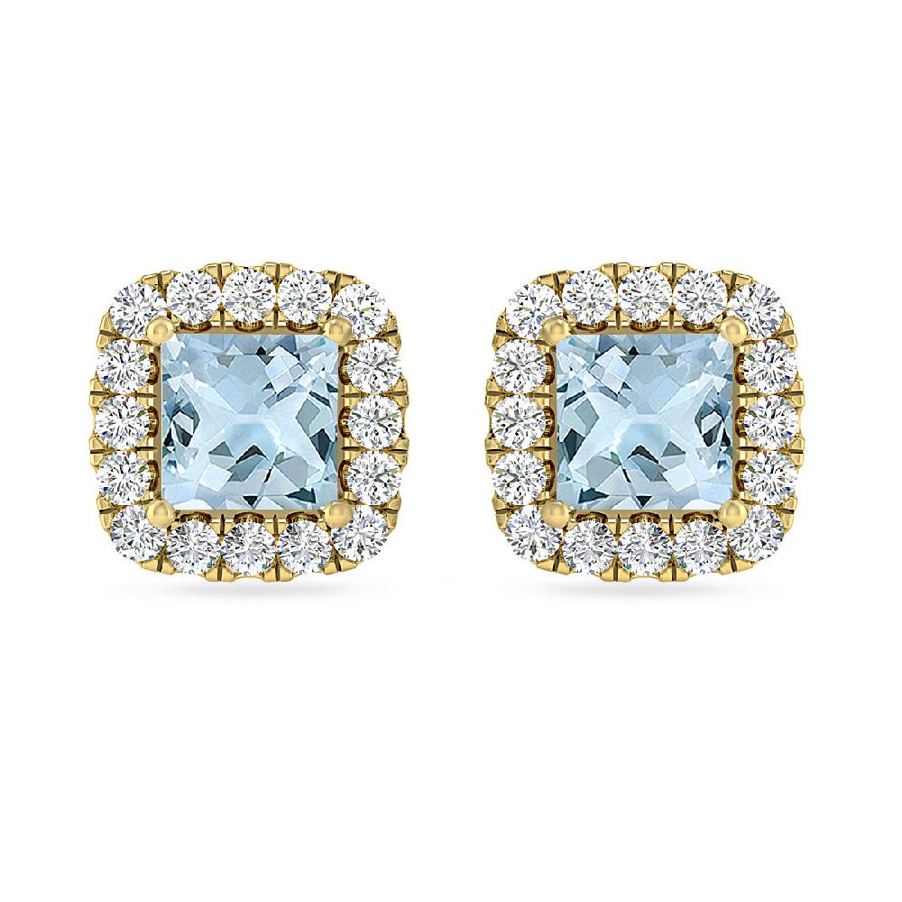 Yellow Gold - Aquamarine