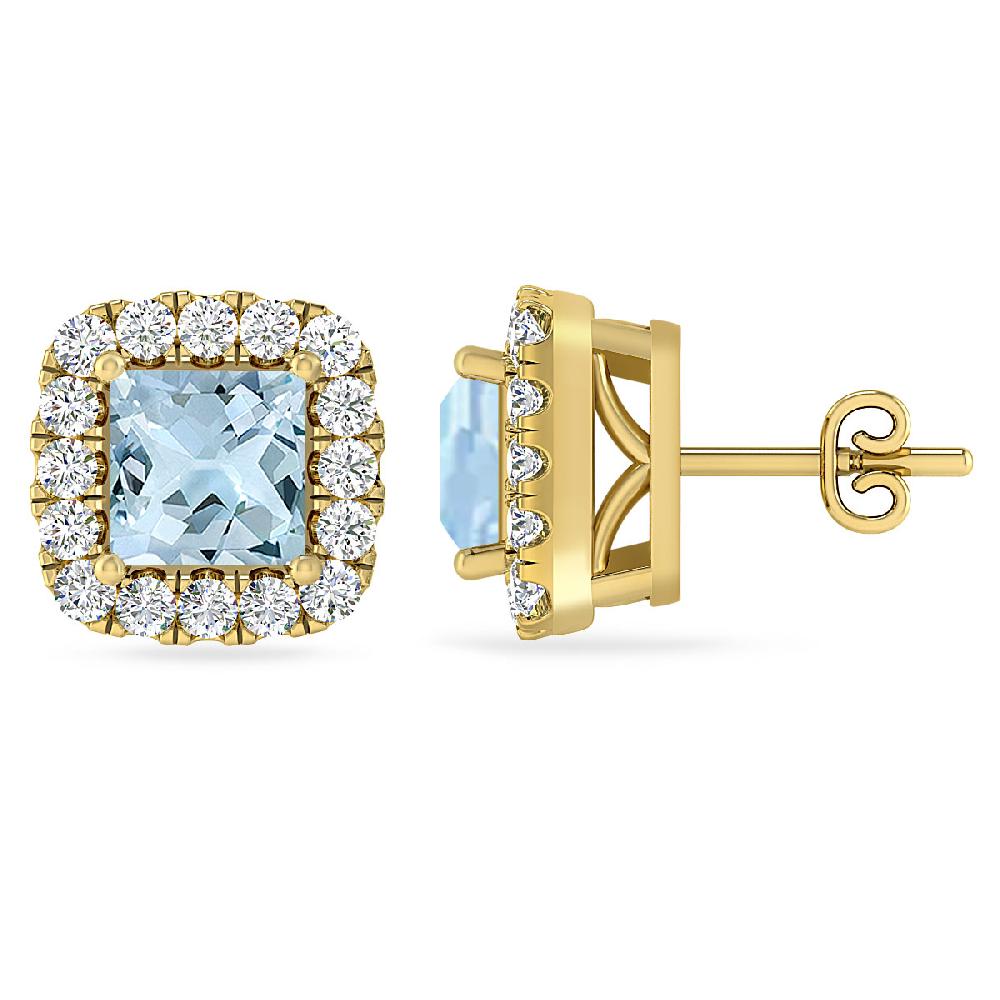 Yellow Gold - Aquamarine