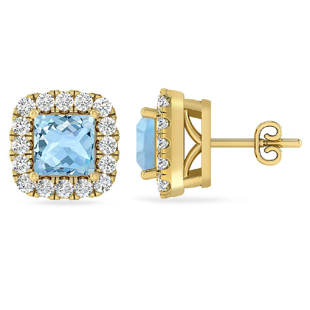 Yellow Gold - Aquamarine