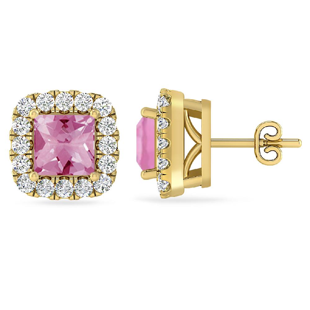 Yellow Gold - Pink Tourmaline