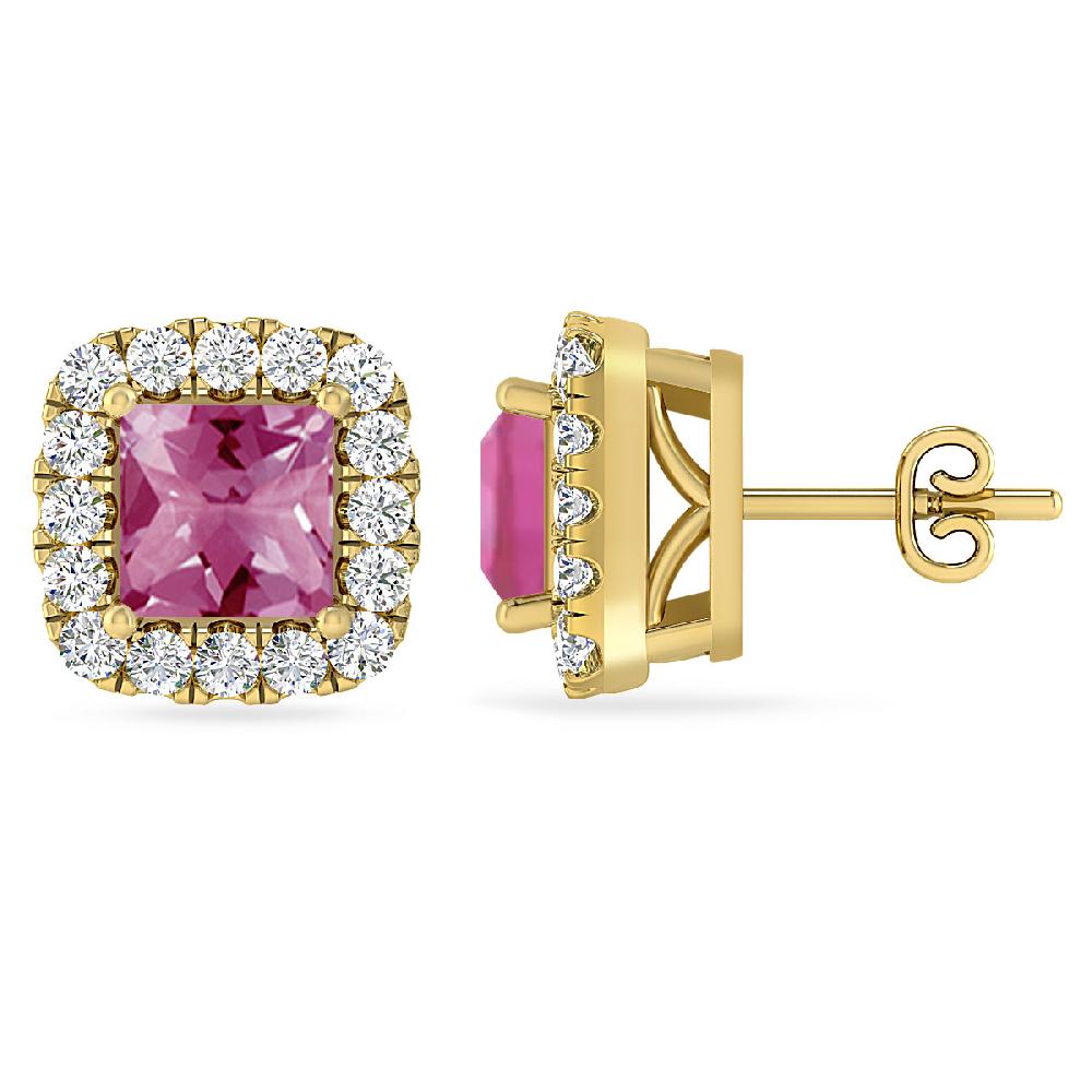 Yellow Gold - Pink Tourmaline