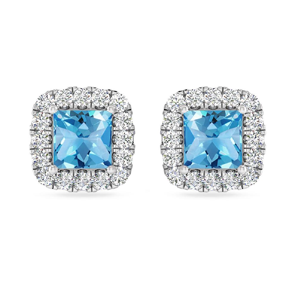 White Gold - Blue Topaz