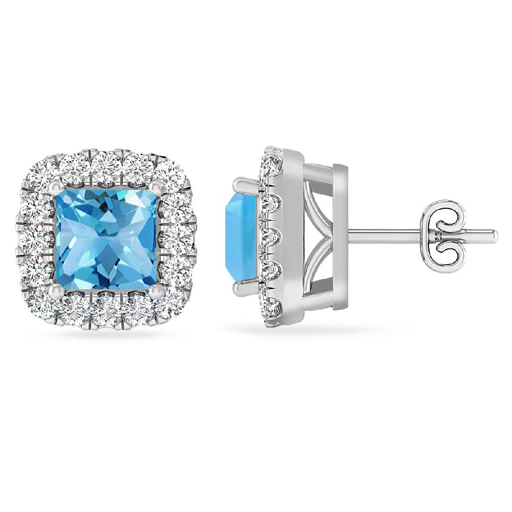 White Gold - Blue Topaz