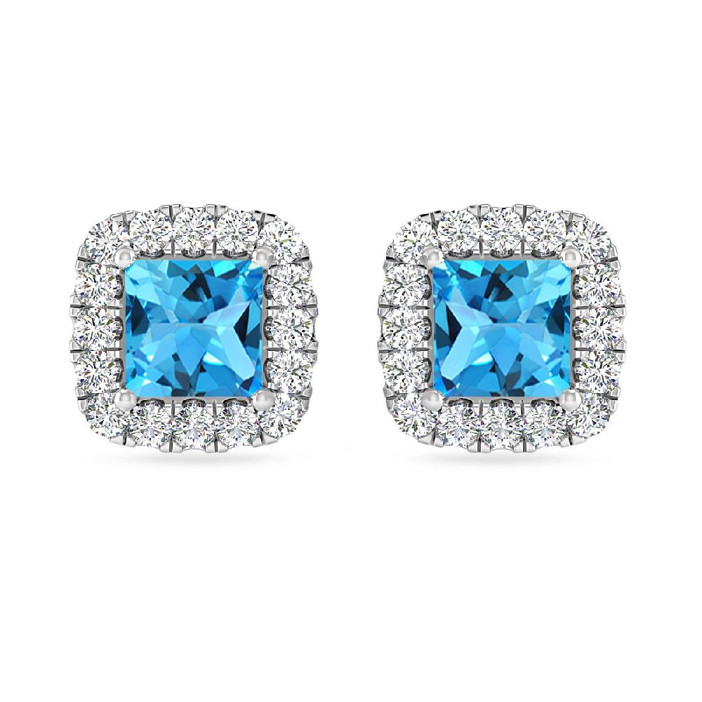 White Gold - Blue Topaz