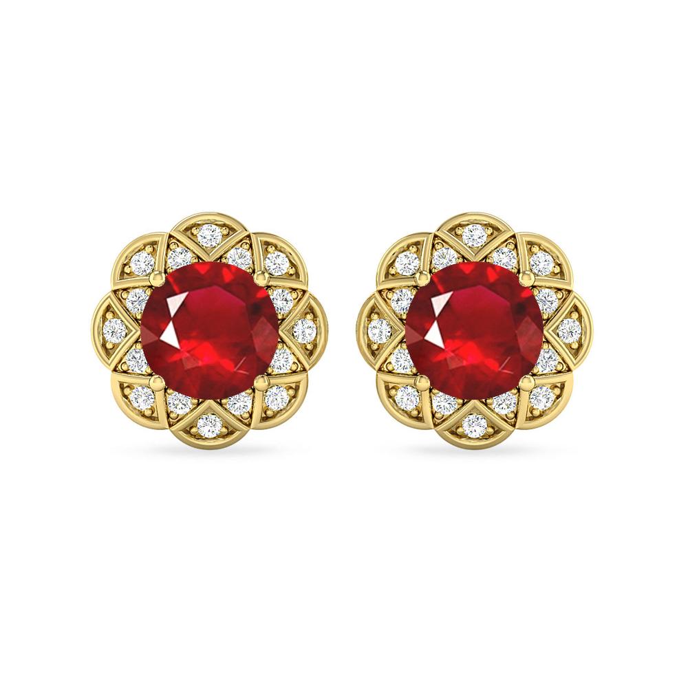 Yellow Gold - Ruby