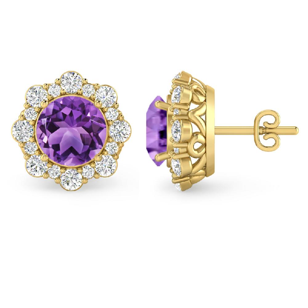 Yellow Gold - Amethyst